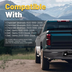 Rear Step Bumper Compatible with 1999-2007 Chevy Chevrolet Silverado GMC Sierra