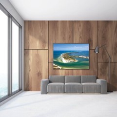 Honeymoon Island Aerial Photo, Florida Beaches Photography Wall Art Beach House