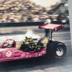 Vintage NHRA Drag Racing Photo Pioneer Top Fuel Dragster Shirley Muldowney