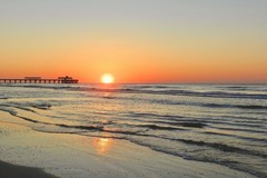Folly Beach Pier Sunrise 4×6 Print Photo Matte Finish Sunset Gift