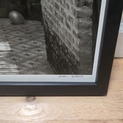 Zion Ozeri Signed ‘Klezmer Duo’ Buenos Aires Photograph Framed 21×17″ Judaism