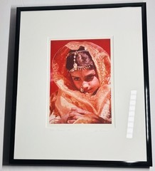 Color Photograph Young Princess by Lisa Kristine Framed Signed