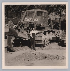 Bulldozer Ripper Bulldozer BACKHAUS Machine Operator – Old Photo