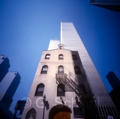 St. Nicholas Greek Orthodox Church & WTC Towers 9/11 Pinhole Photo Giclée Print