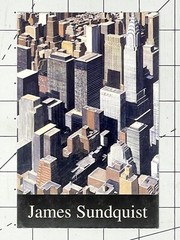 James Sundquist 1997 Art Announcement Card – Vertical City
