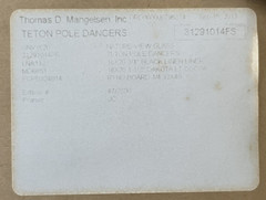 Thomas Mangelsen Framed Limited Edition Color Photo Print – Teton Pole Dancers