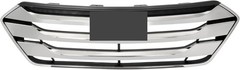 Front Bumper Upper Grille Grill Compatible with 2013-2016 Hyundai Santa Fe Sport