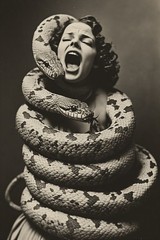 24 ~ 4X6 Glossy HORROR Fine Art ‘ SNAKE DEMON ‘ Photo FANTASY Set ! 3413712