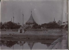 TONED SILVER PRINT PAGODA. BURMA, MYANMAR. 8.5 X 11.5 INCHES.