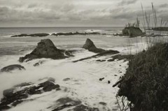 Tom Adams Photography Rocky Ocean Beach at Sunset Bay Matte Photo 11X14