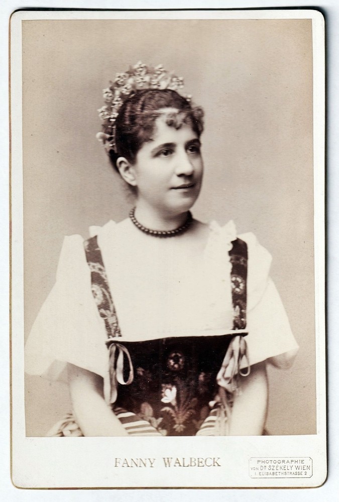 Fanny Walbeck Actress Austria Vienna Portrait Photo 1875