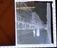 Nice Rare Antique Photograph Glass Negative 20 Summer St. Boston Dec 1884