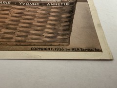 Story of the Dionne Quintuplets Book 1935 & Color 8×10 Photograph 1936 USA
