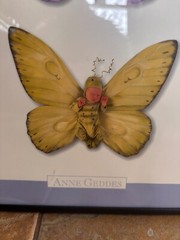 anne geddes baby butterflies picture framed 18×24