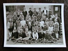 Boys Schoolgirl Fashion Mini Skirt Knee Highs Vintage Class Photo 1972