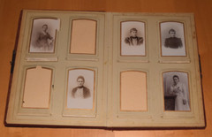 Album of 26 CDV Photos Album Red Velvet Photo Album Pre 1920