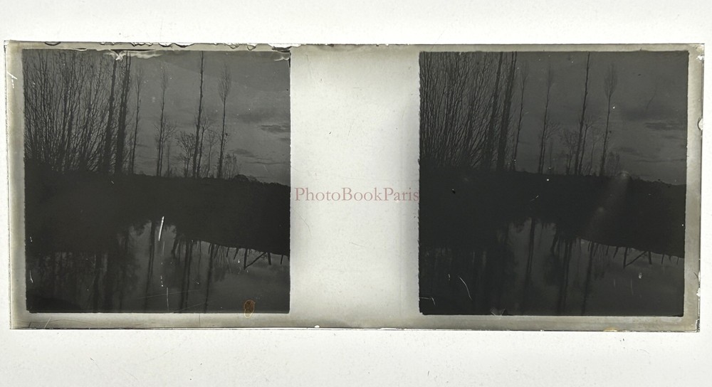 Landscape A Mare Photo Plate De Verre c1920 Vintage §48L18n