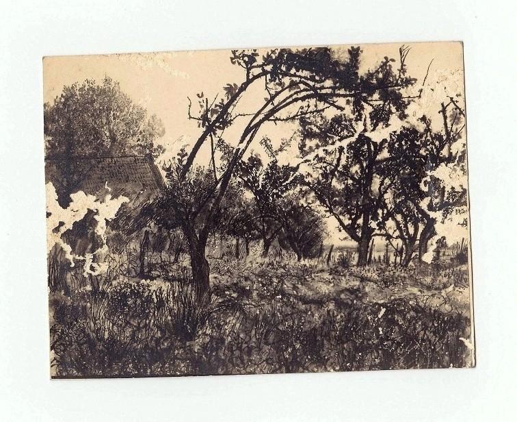 Paul Citroen: Country Landscape 1943 RARE / Dutch German S/Photograph Bauhaus