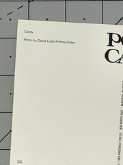 “Candy” Art Photo Postcard 1983 Argonaut Press By David Loeb & Andrea Huber