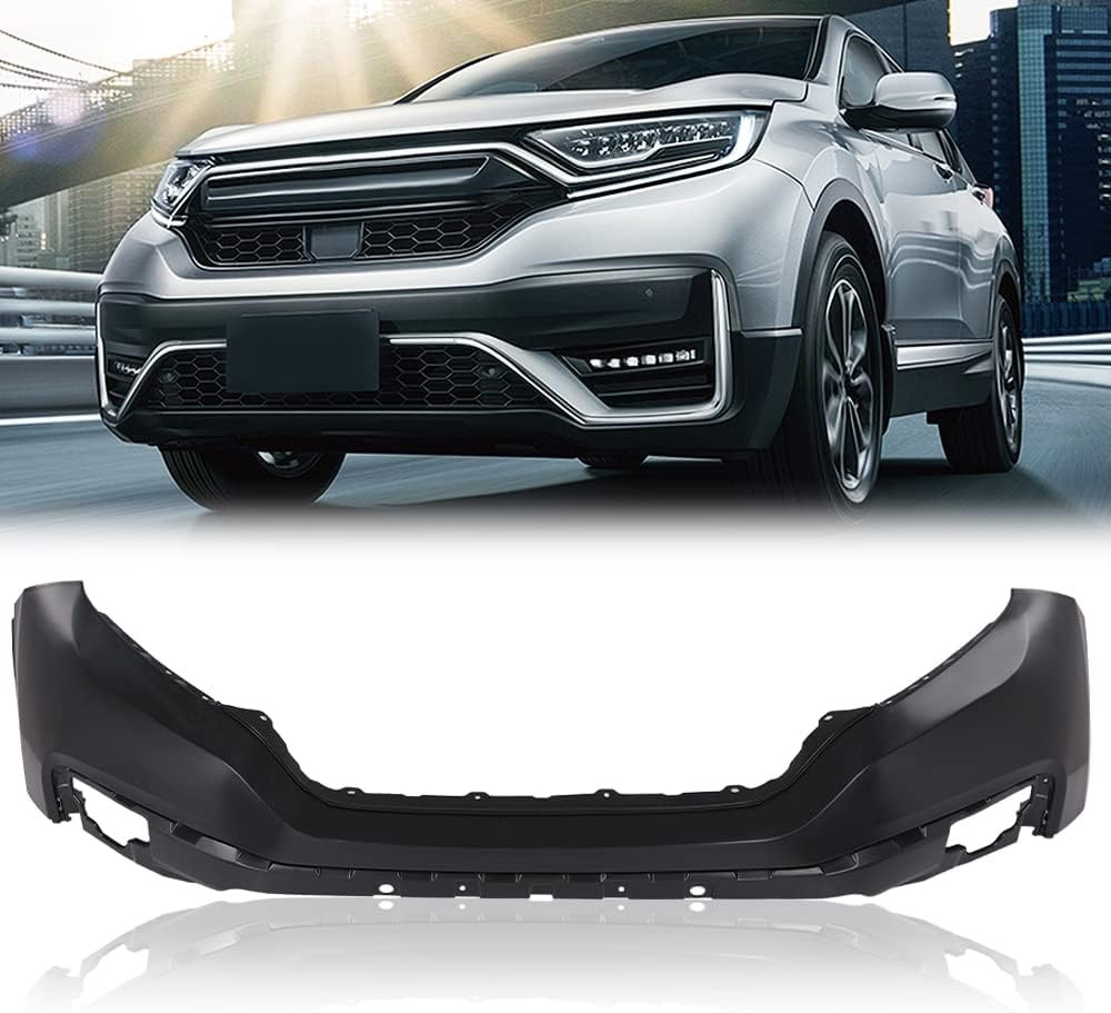 Front Upper Bumper Cover Compatible with Honda CR-V 2020 2021 2022 | Black HO101