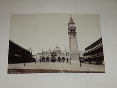 Naya / Venice Venezia 1870 Piazza San Marco Vintage Albumen Print Photo Foto
