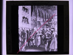 Mozart Wolfgang Amadeus in Berlin 1789 Old Glass Picture 8.5 x 10 cm