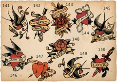 Sailor Jerry Tattoo Art 14 x 11 Photo