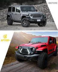 Mad Max Grill Front Grille W/Drl & Turn Signal for 2018+ Wrangler JL JLU JT | 3