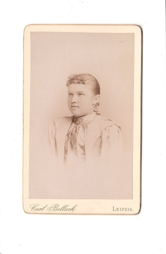 CDV photo woman portrait-Leipzig 1893
