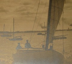 Antique WILLARD B JACKSON School ‘Elizabeth’ Crosby SAILBOAT Cape Cod PHOTOGRAPH