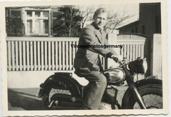 Z5908 Photo 1950s NSU Motorcycle Krad Vintage