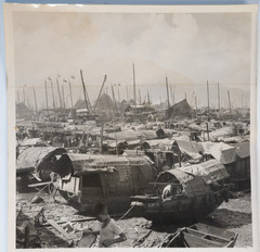 Silver Print Asia Hong Kong Village Of Joncques 17X17Cm 1960