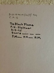 THE BLACK FLAME LARGE ORIGINAL SIGNED ART PHOTO B&W STETTNER VTG MATTE NJ CAMERA