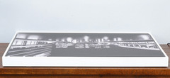 Downtown Los Angeles Water & Power Building – Black & White 20×30 Framed Canvas