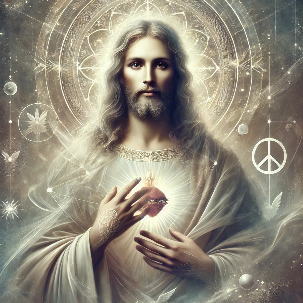 Unique Jesus Christ Portrait – High-Resolution Digital Art, Celestial & Serene