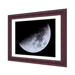 Wall Decor Home & Office 8×10 inch Moon (FirstQuarter Phase) Photo Print M7713