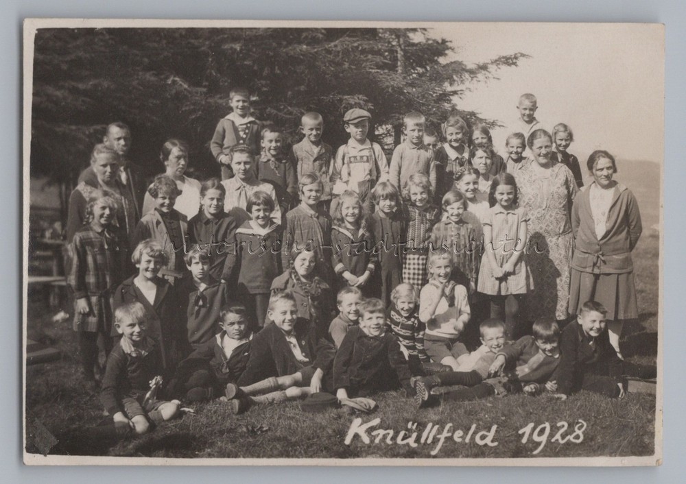 Knüllfeld near Steinbach-Hallenberg 1928 – Thuringian Forest School Trip – Photo