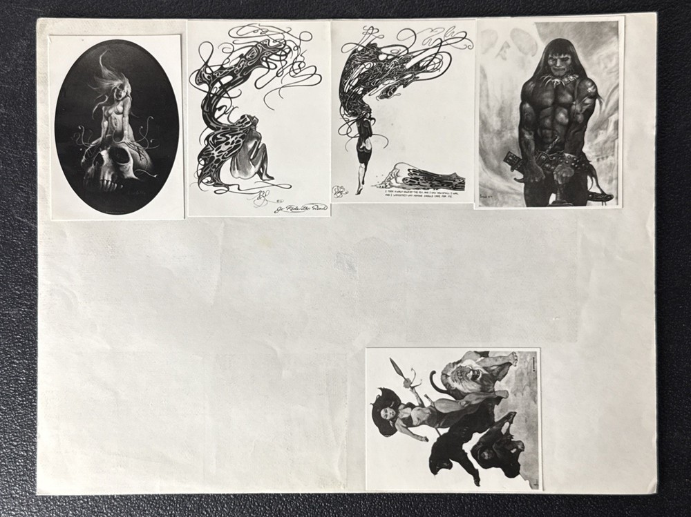 Ken Kelly Fantasy Art Print Lot Vintage Eerie Visions Sword Sorcery Prints