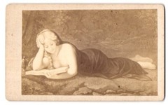 Photography Unknown Photographer and Place Paintings: The Penitent Magdalena Nack Nude