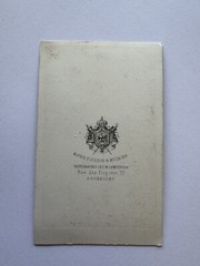 orig. CDV photo photograph picture old Mr. Mann fashion around 1860 Bruxelles Mayer