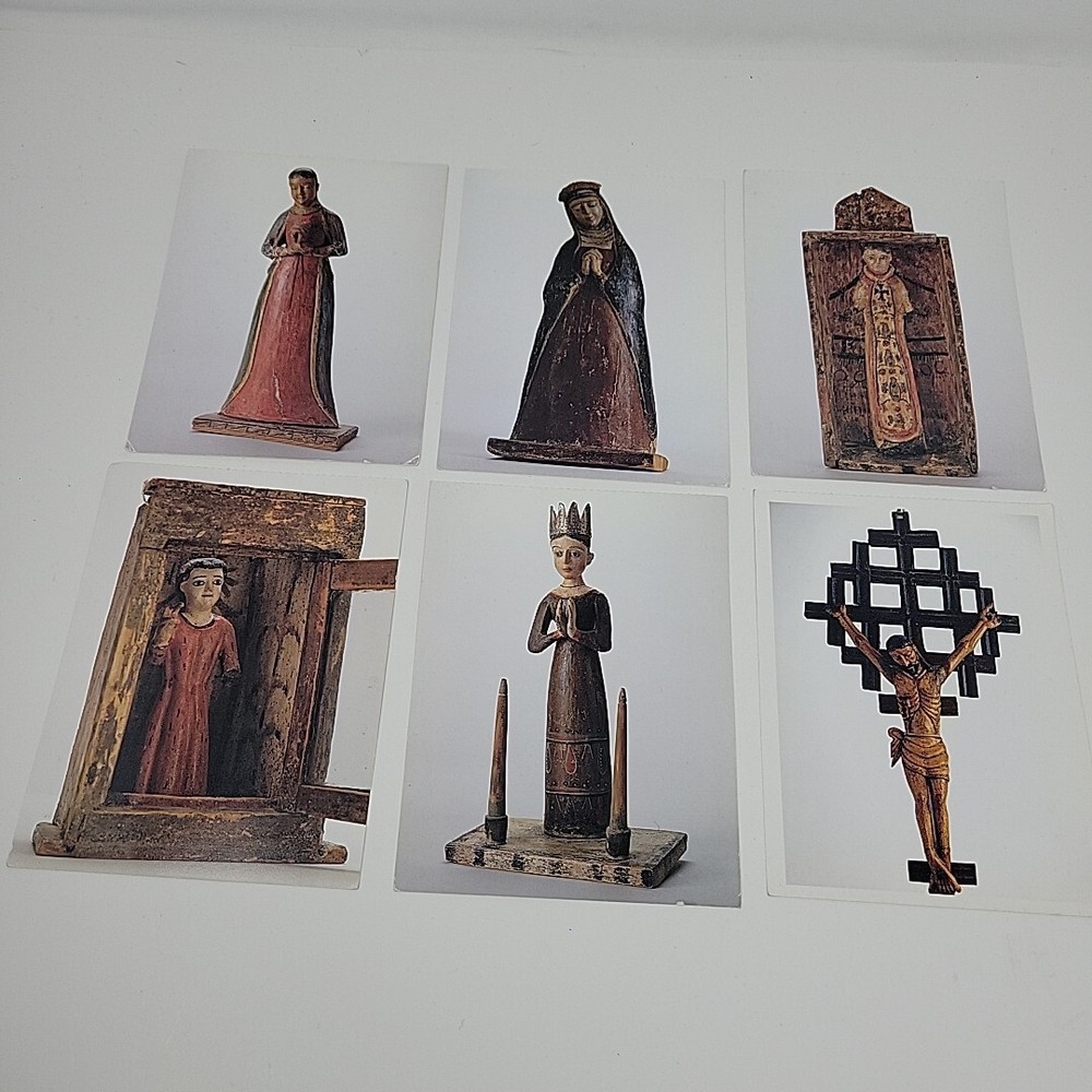 Catholic Postcards Jesus Saints Religious Art New Mexico Ephemera Vintage Lot/6