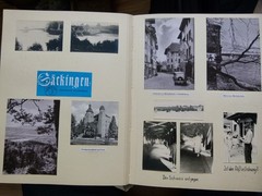 Old Photo Album from 1953, Switzerland Travel, Cars, Tram, Technology, Zurich, Freiburg