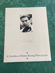 Jesse Alexander Portfolio of Motor Racing Photographs Signed