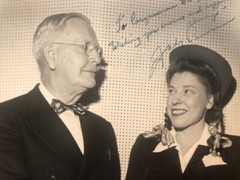 Signed/Inscribed B/W Photo of Judy Canova to Dwight Rogers / Florida Rep.