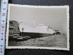 HERITAGE priv. Photo of old time! Ship steamer cargo ship Olympic Valley in port