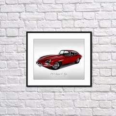 Classic Cars – 1961 Jaguar E Type – Print