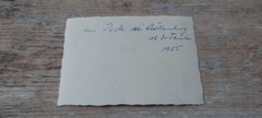 Small old B/W AGFA LUPEX photo Rothenburg O.D. DAUBER IN THE PARK 1955 people