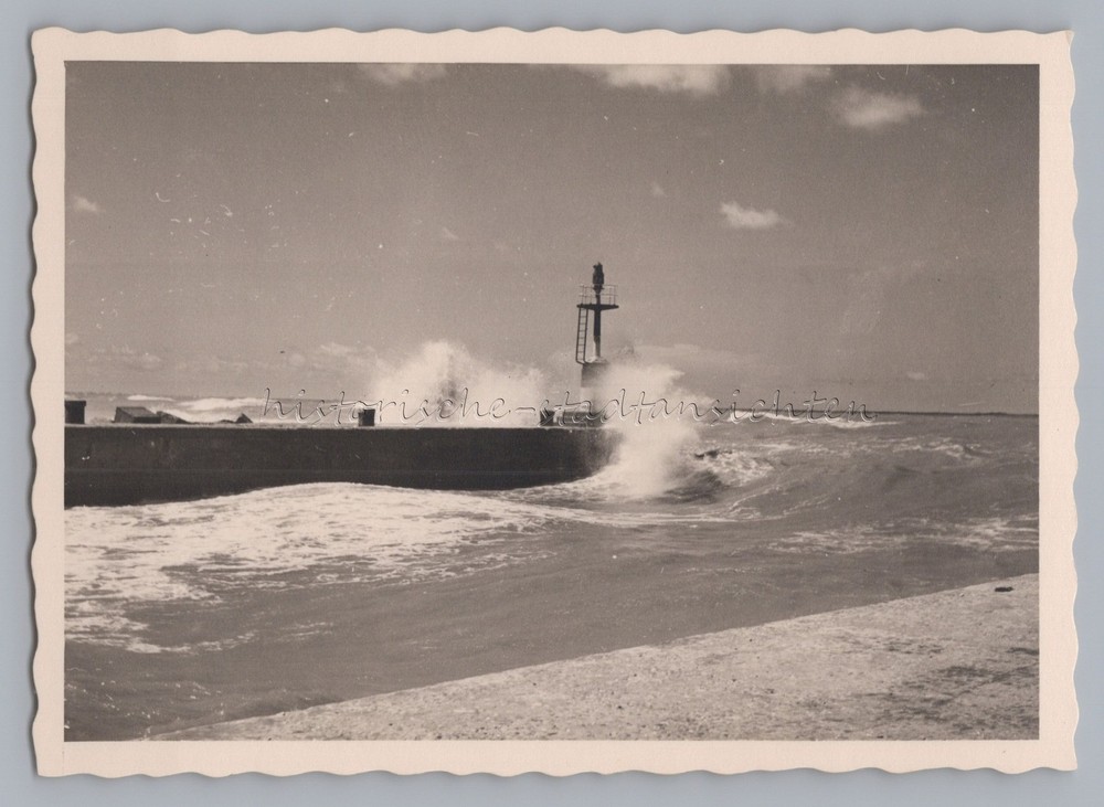 Gabicce Mare Italy 1957 – Port Moving Sea – Vintage Photo 1950s