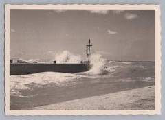 Gabicce Mare Italy 1957 – Port Moving Sea – Vintage Photo 1950s
