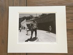 BRUCE BLUM SIGNED B&W Photo Print (10″ X 12 3/4″)-«Wheaton Station «